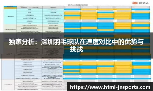 独家分析：深圳羽毛球队在速度对比中的优势与挑战